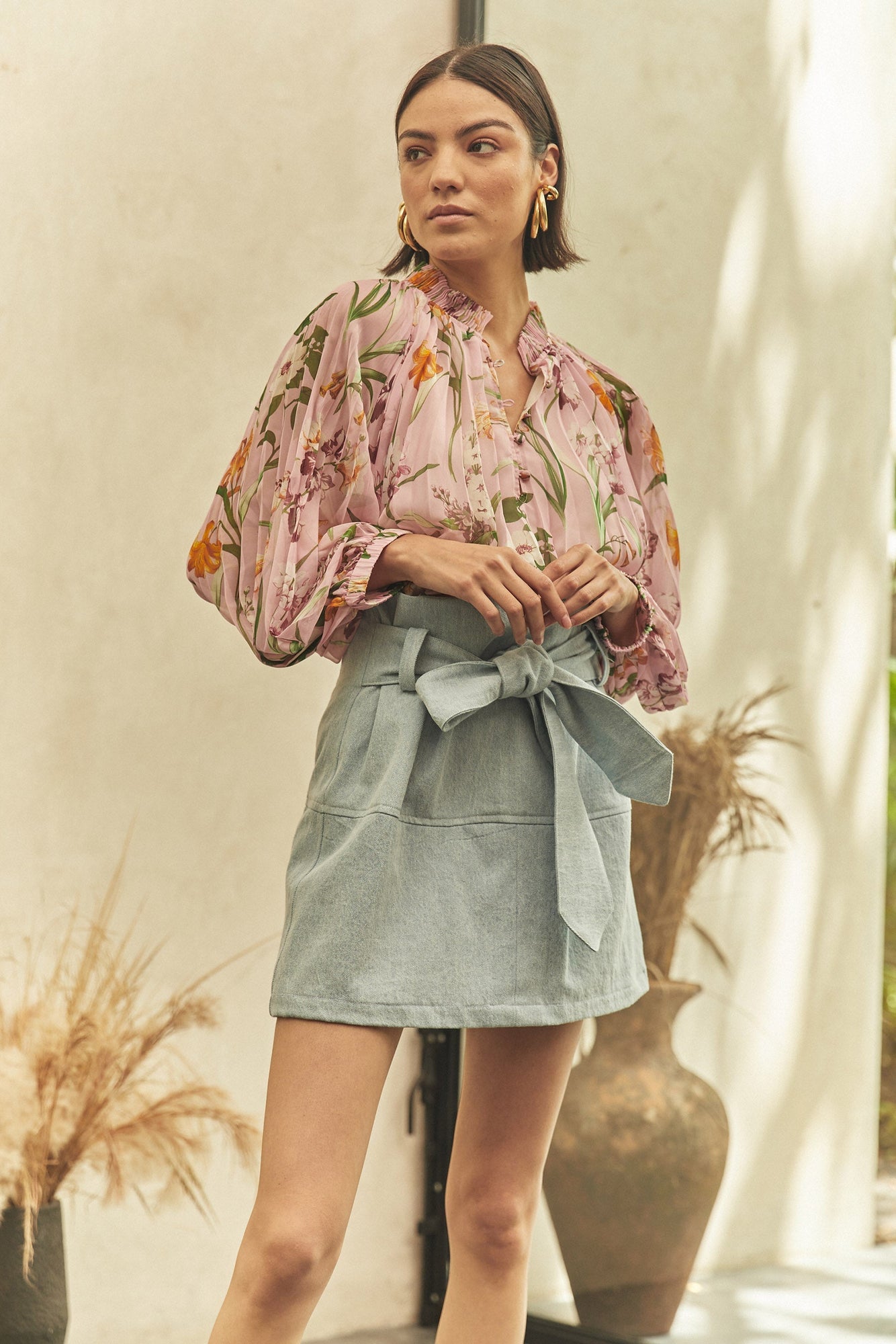 Karla Blouse - Como Pink