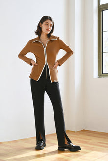 Petite Studio's Everly Cardigan in Camel