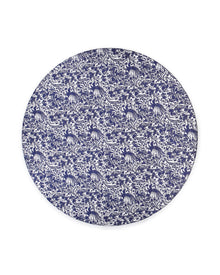 Round Tablecloth, Birdsong White Navy