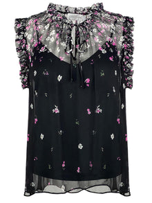 Nora Top - Falling Floral