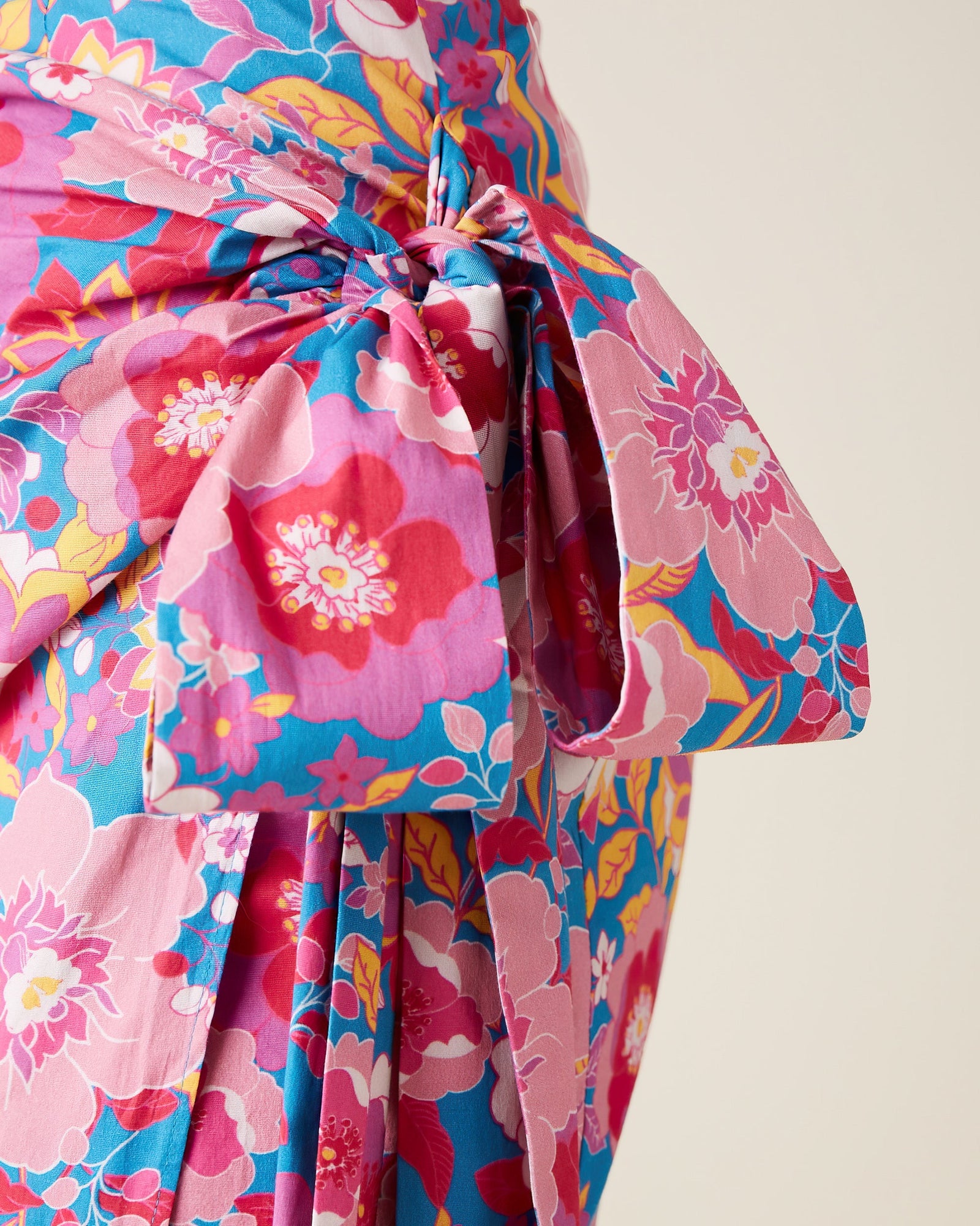 Alena Skirt, Retro Floral Pink