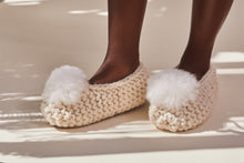 Ballerina Pom Alpaca Slipper Ivory