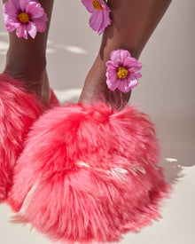 Bowie Alpaca Slipper Fuchsia/Pink