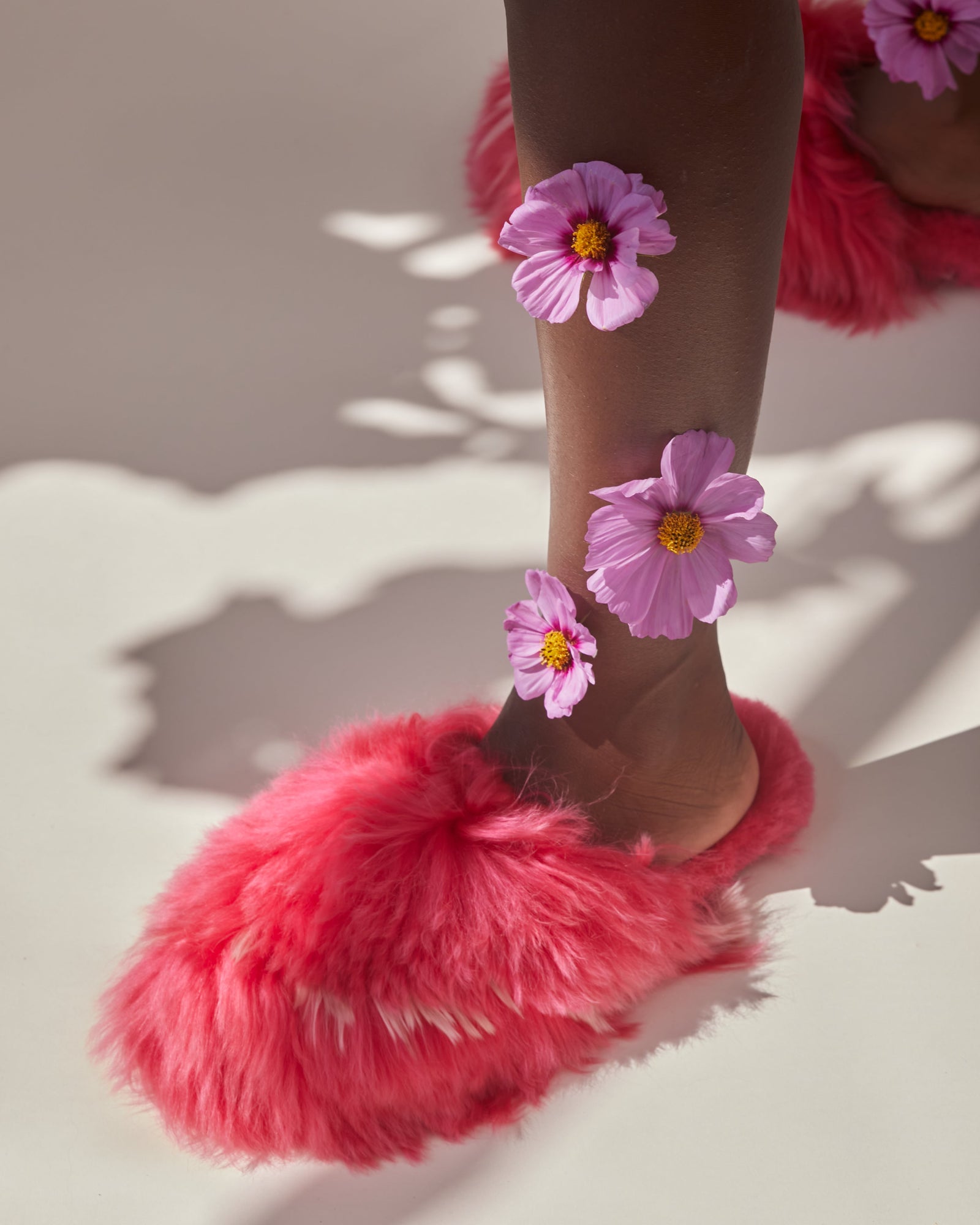 Bowie Alpaca Slipper Fuchsia/Pink