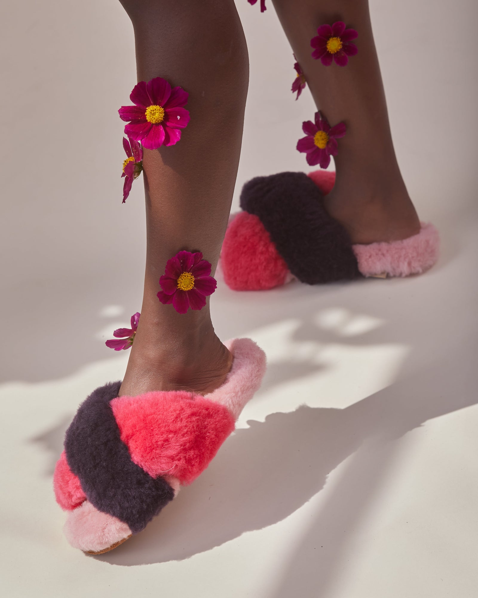 Criss Cross Slipper Plum + Fuschia