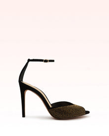 Jenny Stiletto Suede Sandal