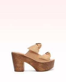 Asymmetric Clarita Beige Clog