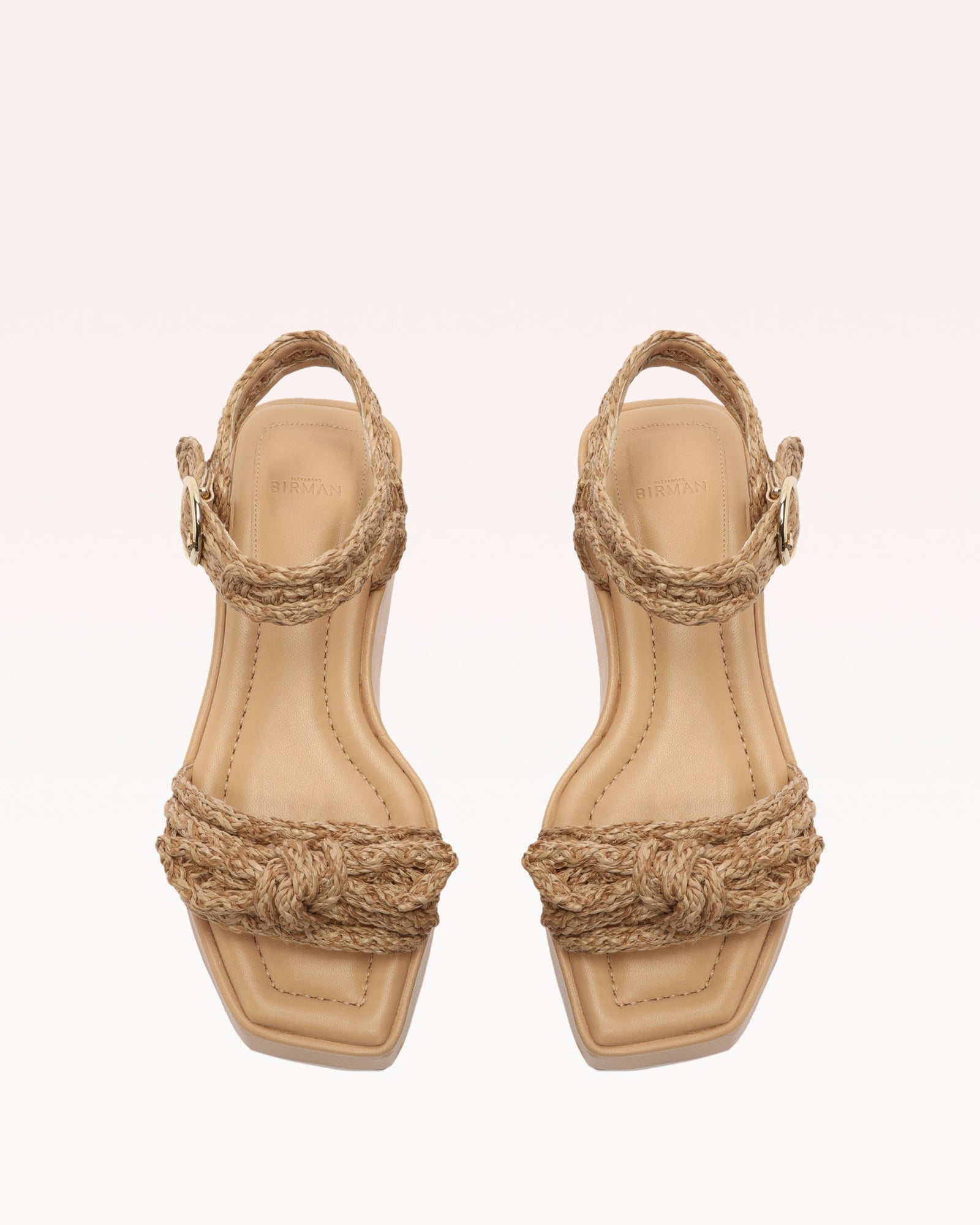Raffia Clarita Flatform Beige