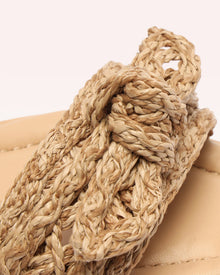 Raffia Clarita Flatform Beige