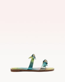 Clarita Flat Slide Rainbow Washed