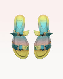 Clarita Flat Slide Rainbow Washed