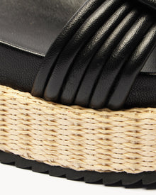 Vicky Ankle Wrap Bounce Black