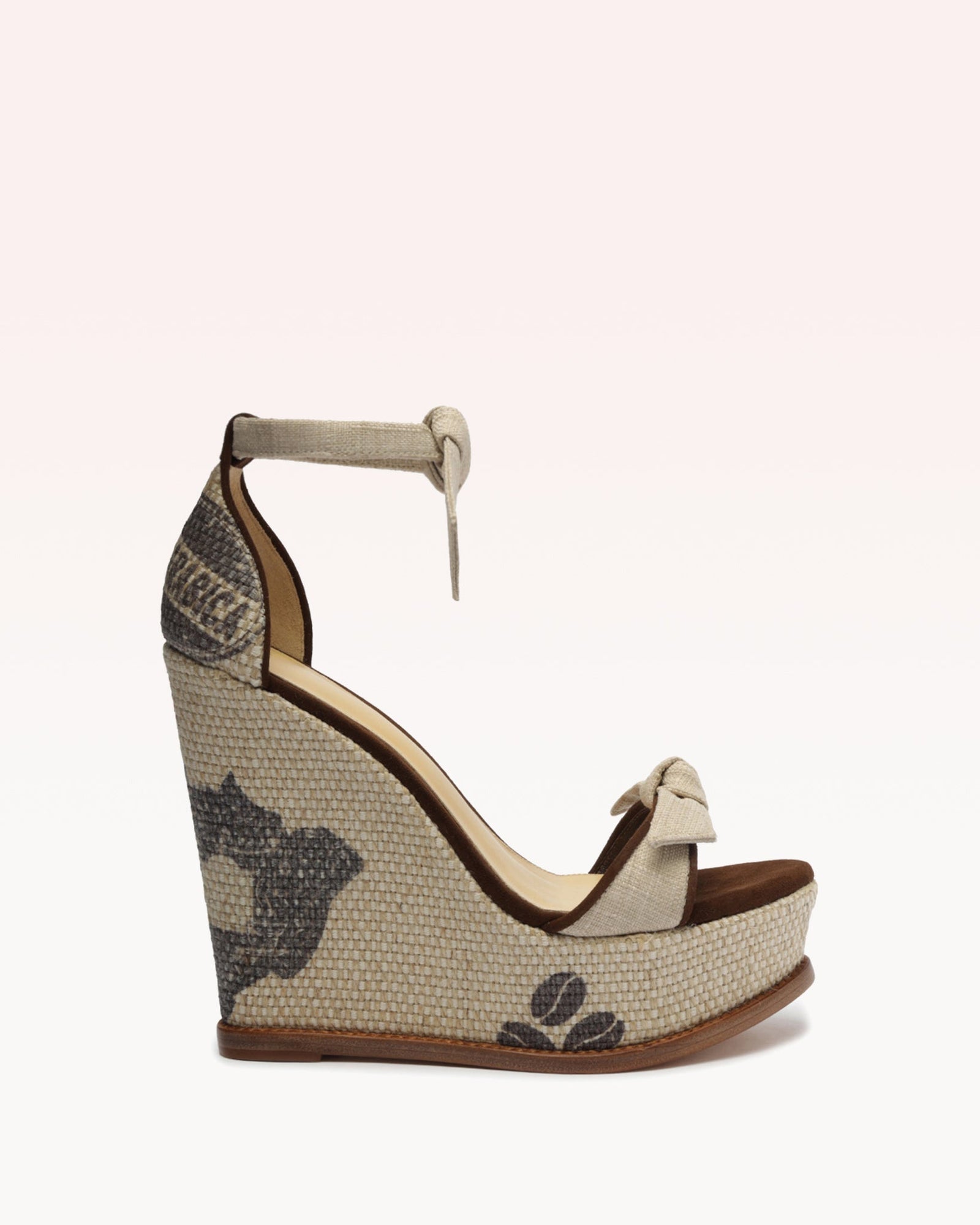 Clarita Wedge Natural & Mousse