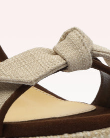 Clarita Wedge Natural & Mousse