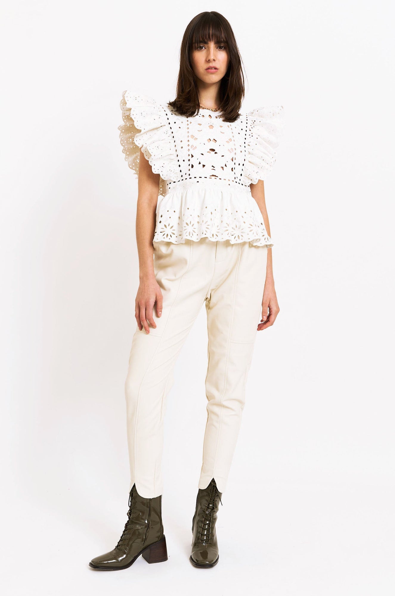Finley Top- Bone