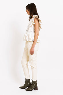 Finley Top- Bone