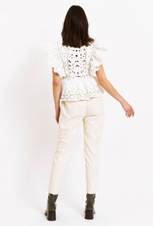 Finley Top- Bone