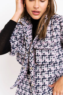Karin Jacket - Pink Tweed