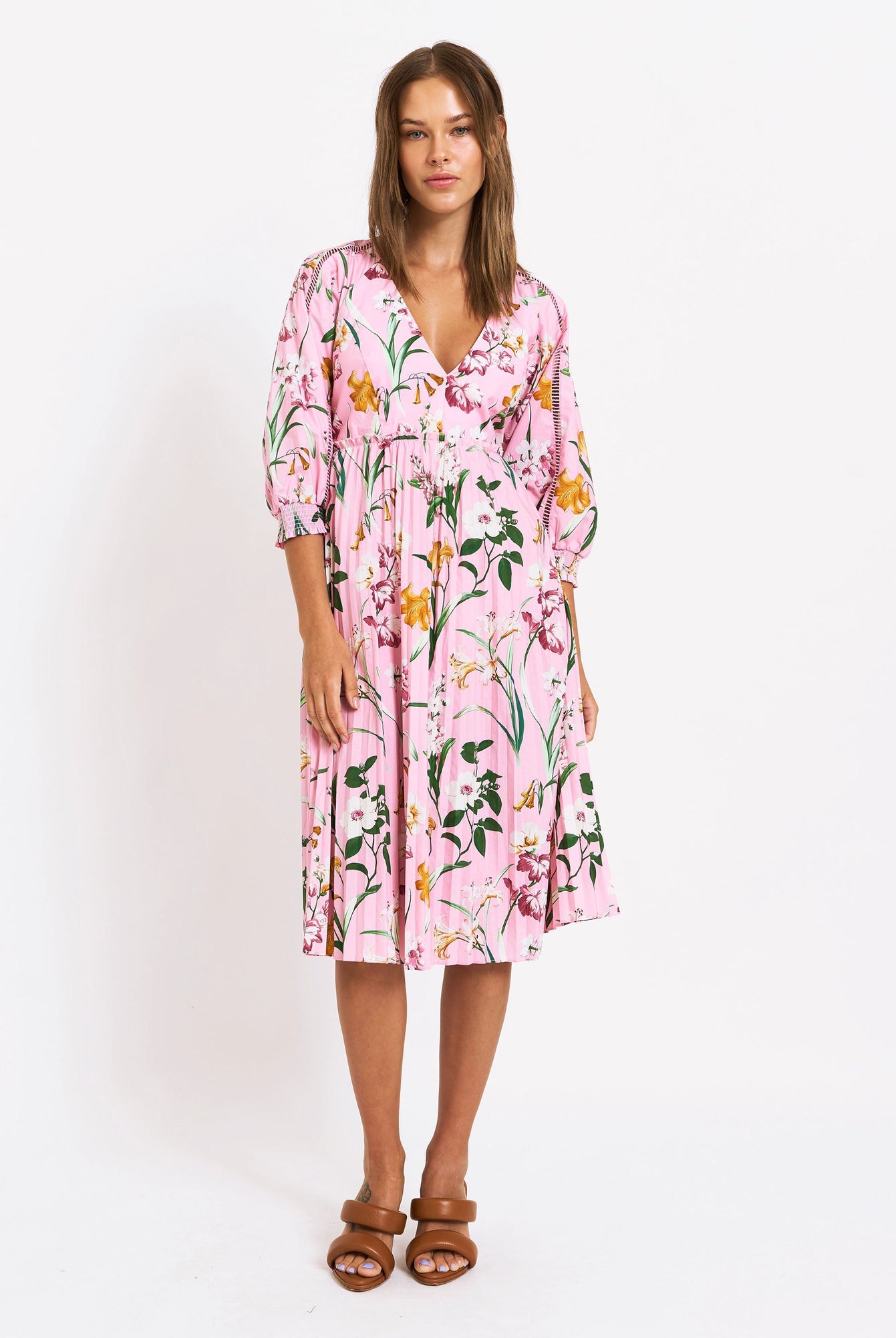 Julianna Dress - Como Pink