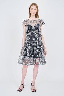 Callie Dress - Black / White