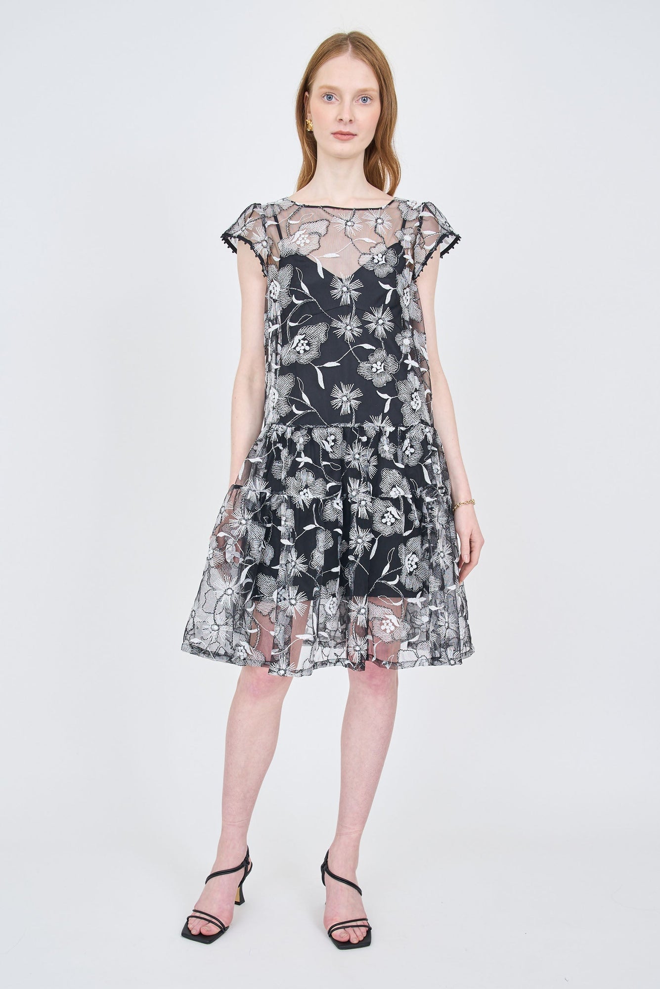 Callie Dress - Black / White