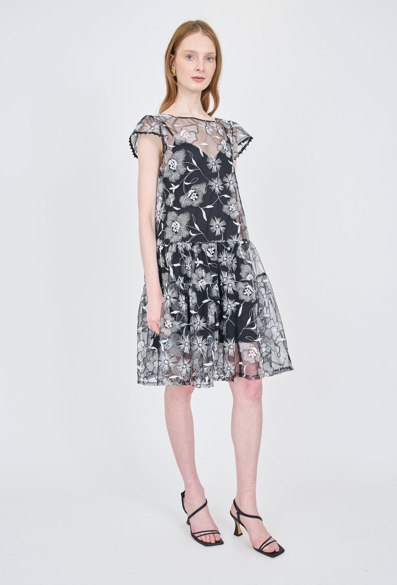 Callie Dress - Black / White