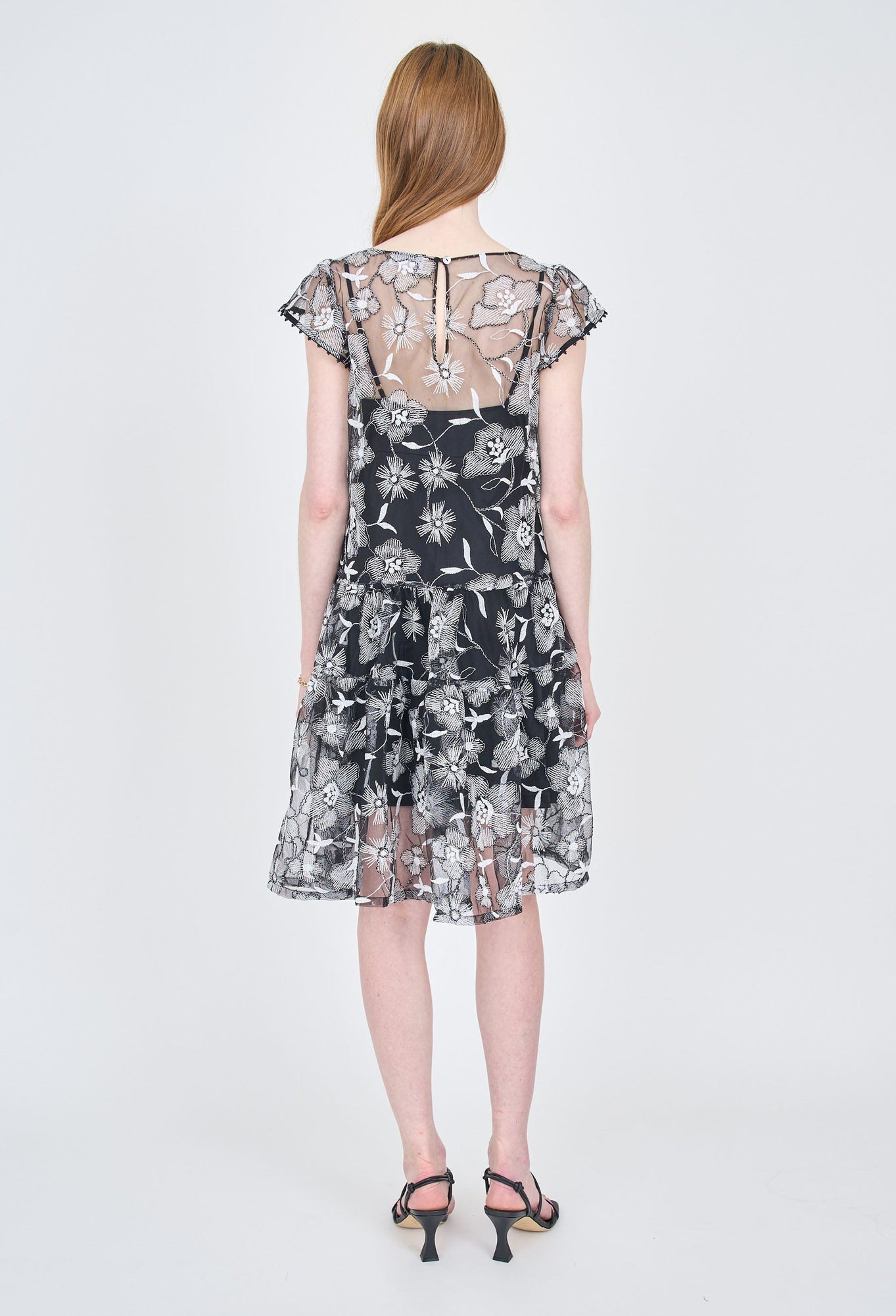 Callie Dress - Black / White