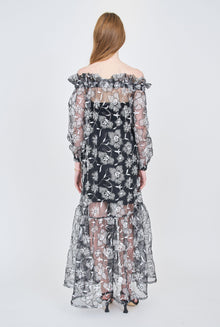 Brooke Dress - Black / White