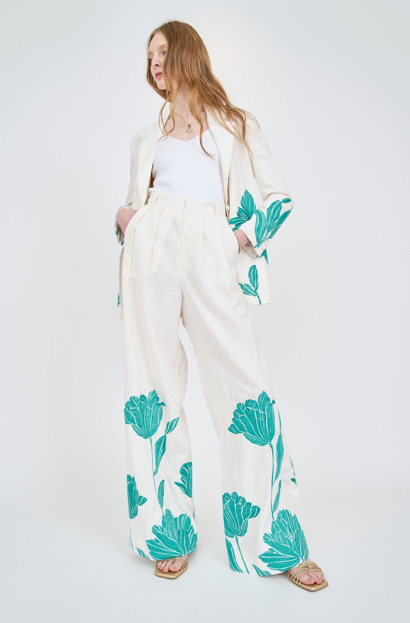 Dylan Pant - Ivory Iris