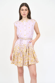 Lucie Dress - Falling Floral Mauve