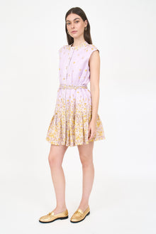 Lucie Dress - Falling Floral Mauve