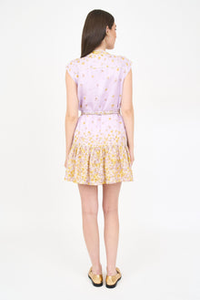 Lucie Dress - Falling Floral Mauve