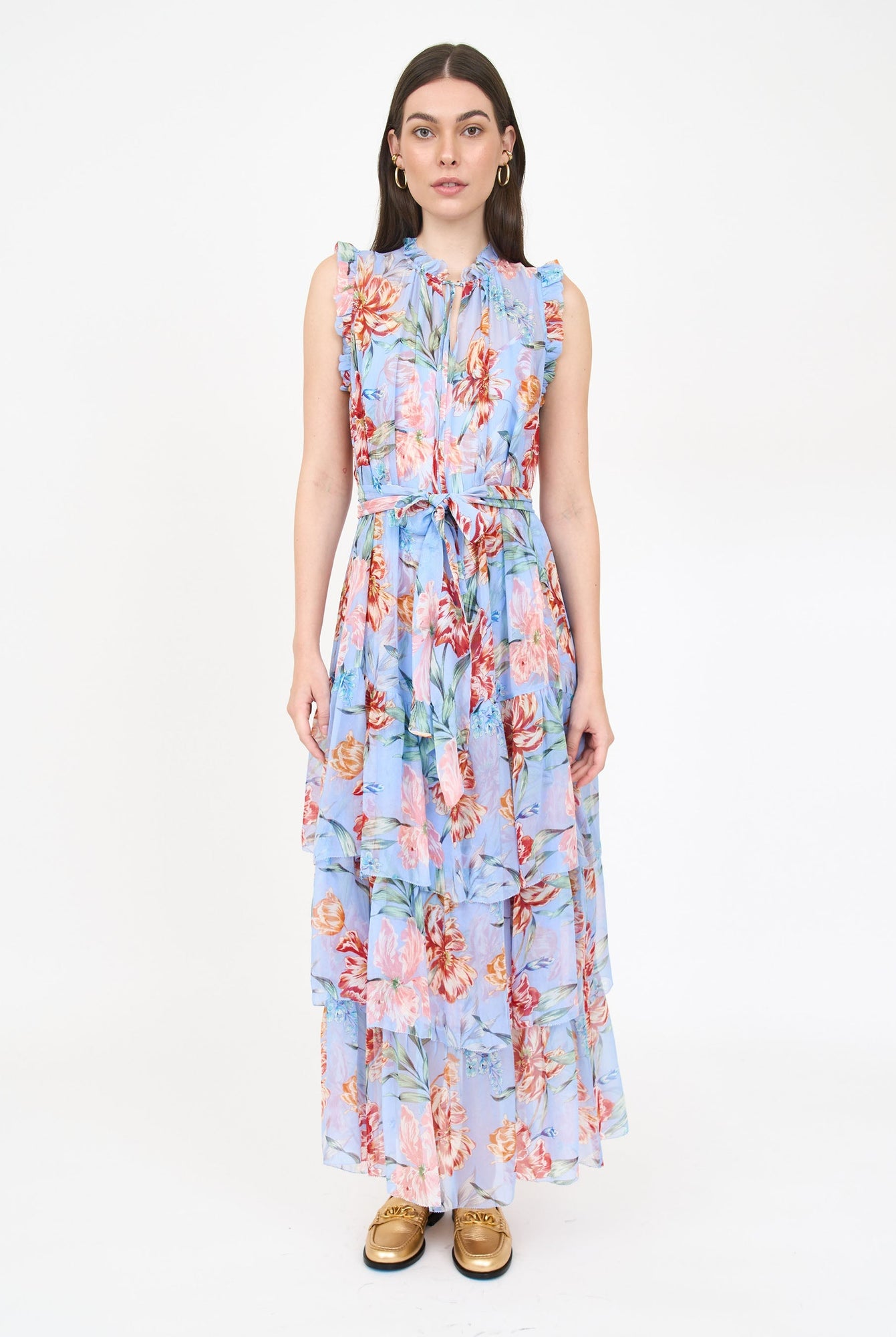 Christian Dress- Blue Garden