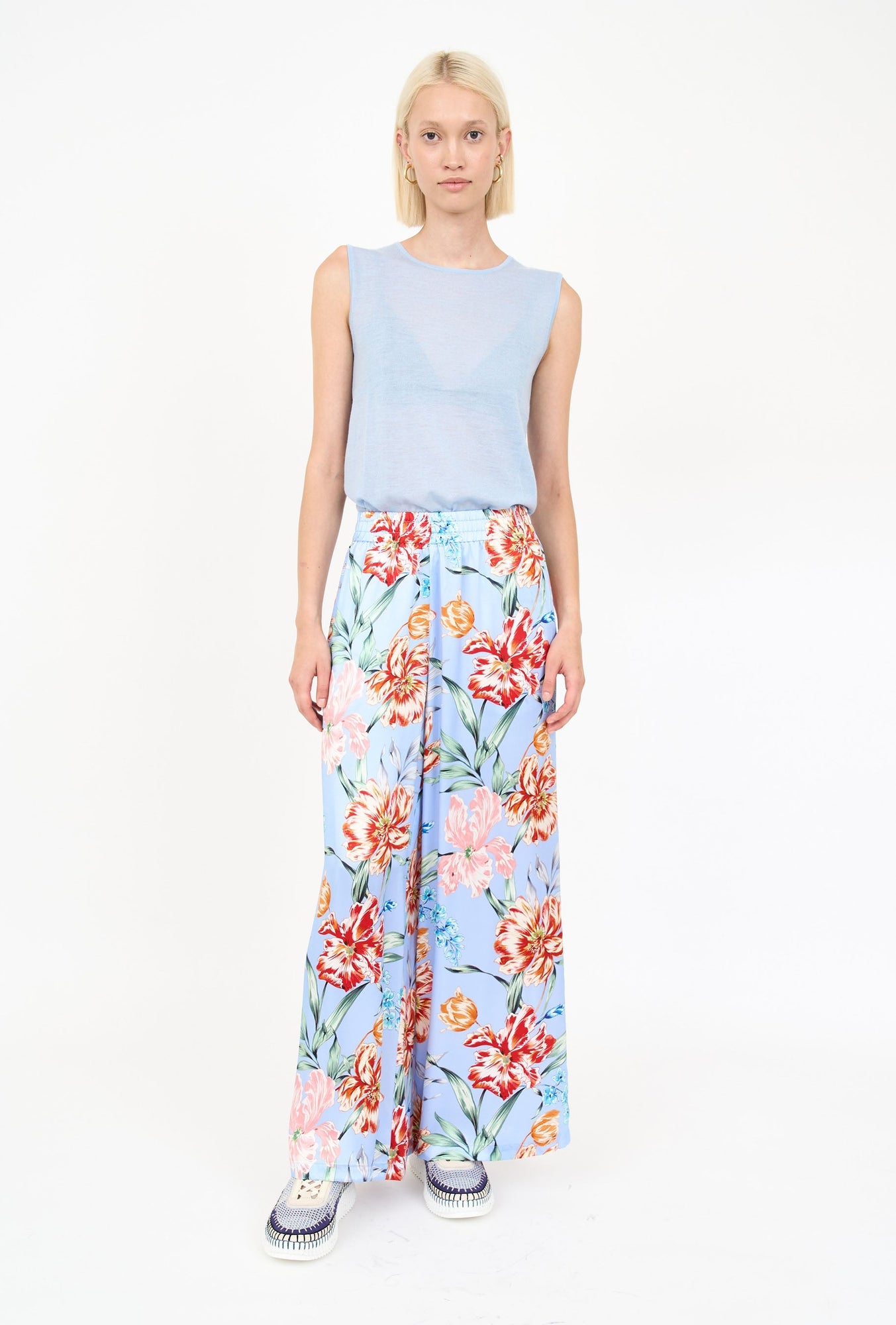 Jade Pant- Blue Garden