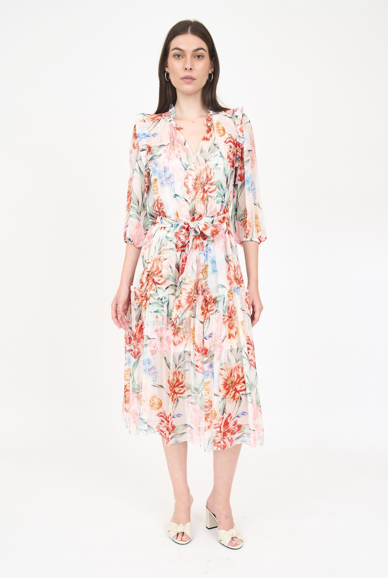 Reid Dress - Ivory Garden