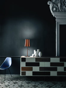 BIRDIE METAL SMALL TABLE BLACK CHROME 120V
