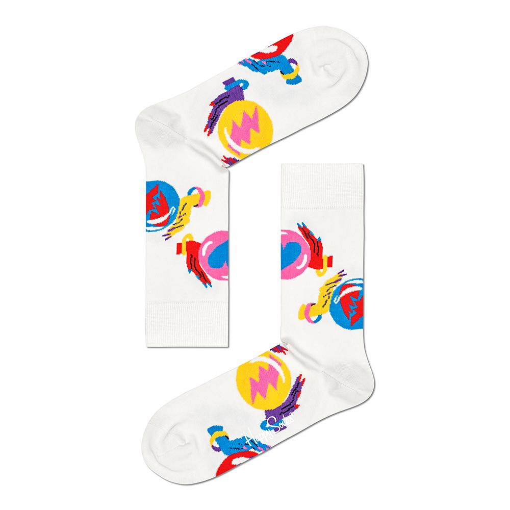 Fortune Teller Sock, White/Multi