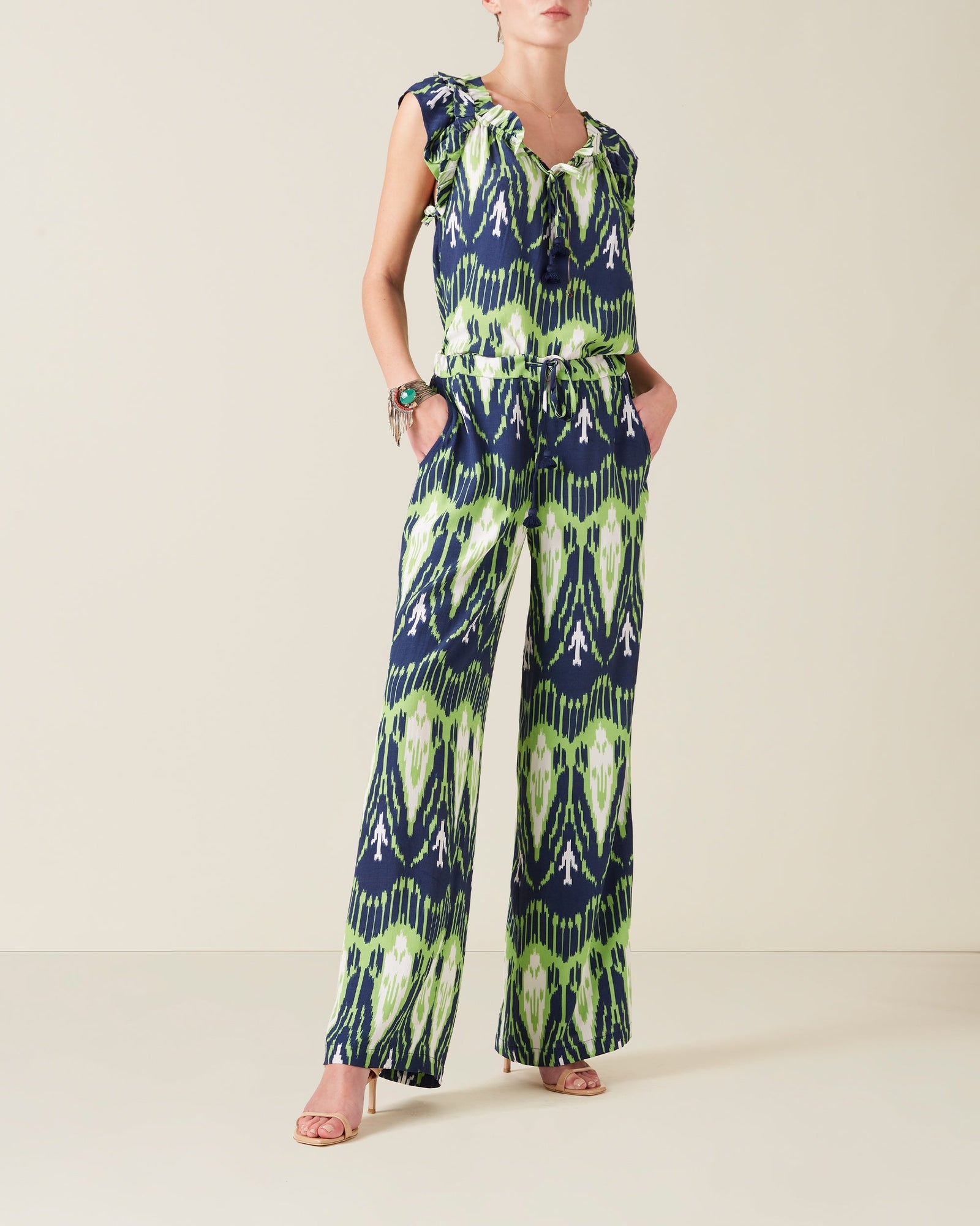 Theodora Pant, Dylan Ikat Denim