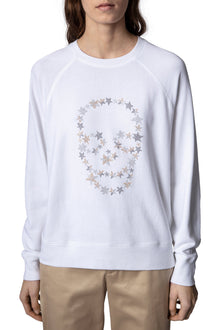 Upper Skull Stars Strass