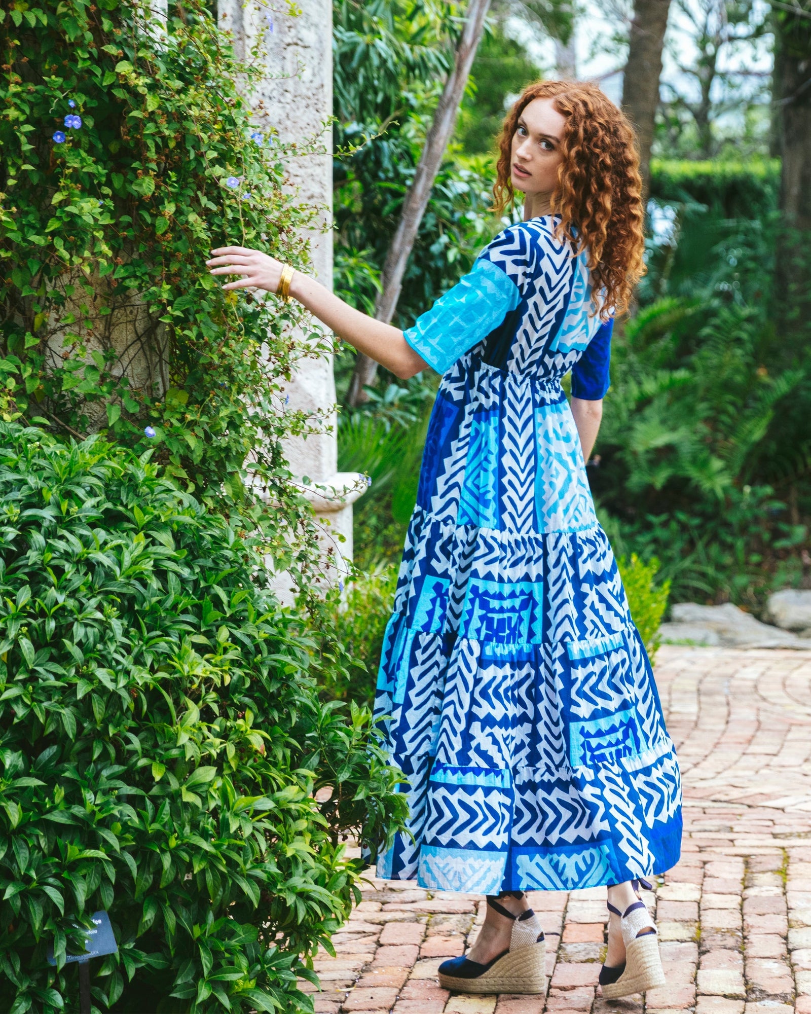 Kalila Dress, Colorblock Blue