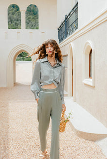 Petite Studio's Skylar Pants in Sage