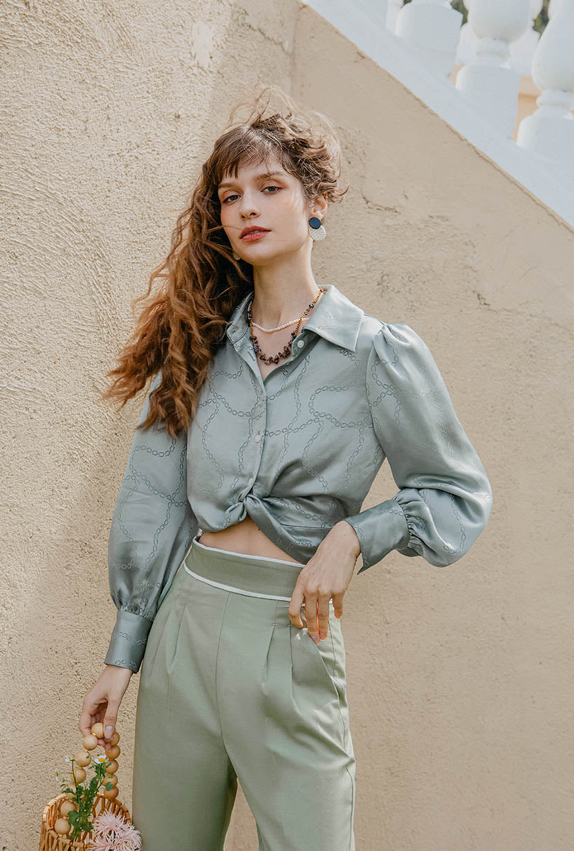 Petite Studio's Skylar Pants in Sage