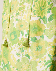 Lianna Top, Retro Floral Lime