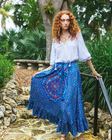 Lucinda Skirt, Medallion Blue