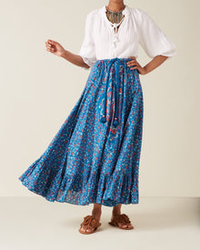 Lucinda Skirt, Medallion Blue