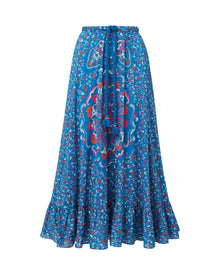 Lucinda Skirt, Medallion Blue
