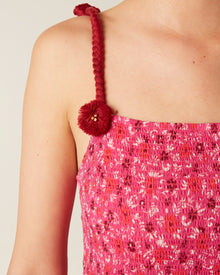Mollie Top, Medallion Floral Pink