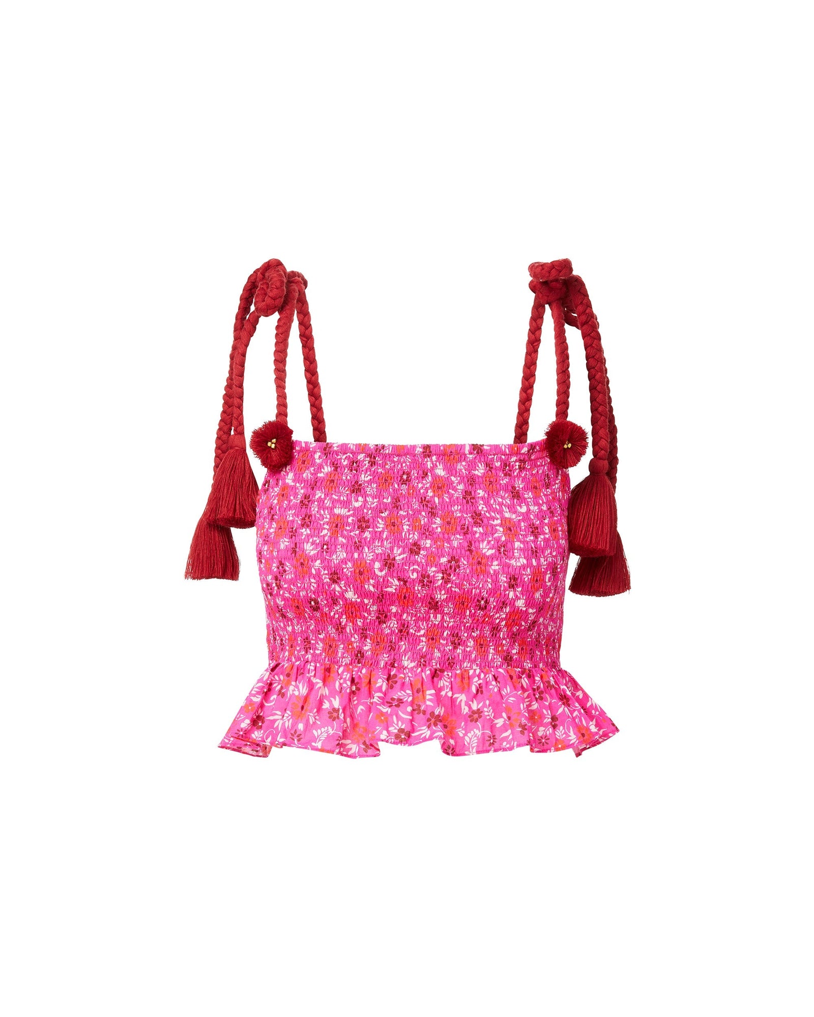 Mollie Top, Medallion Floral Pink