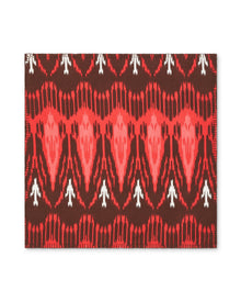 Dinner Napkins Set of 4, Dylan Ikat Coral