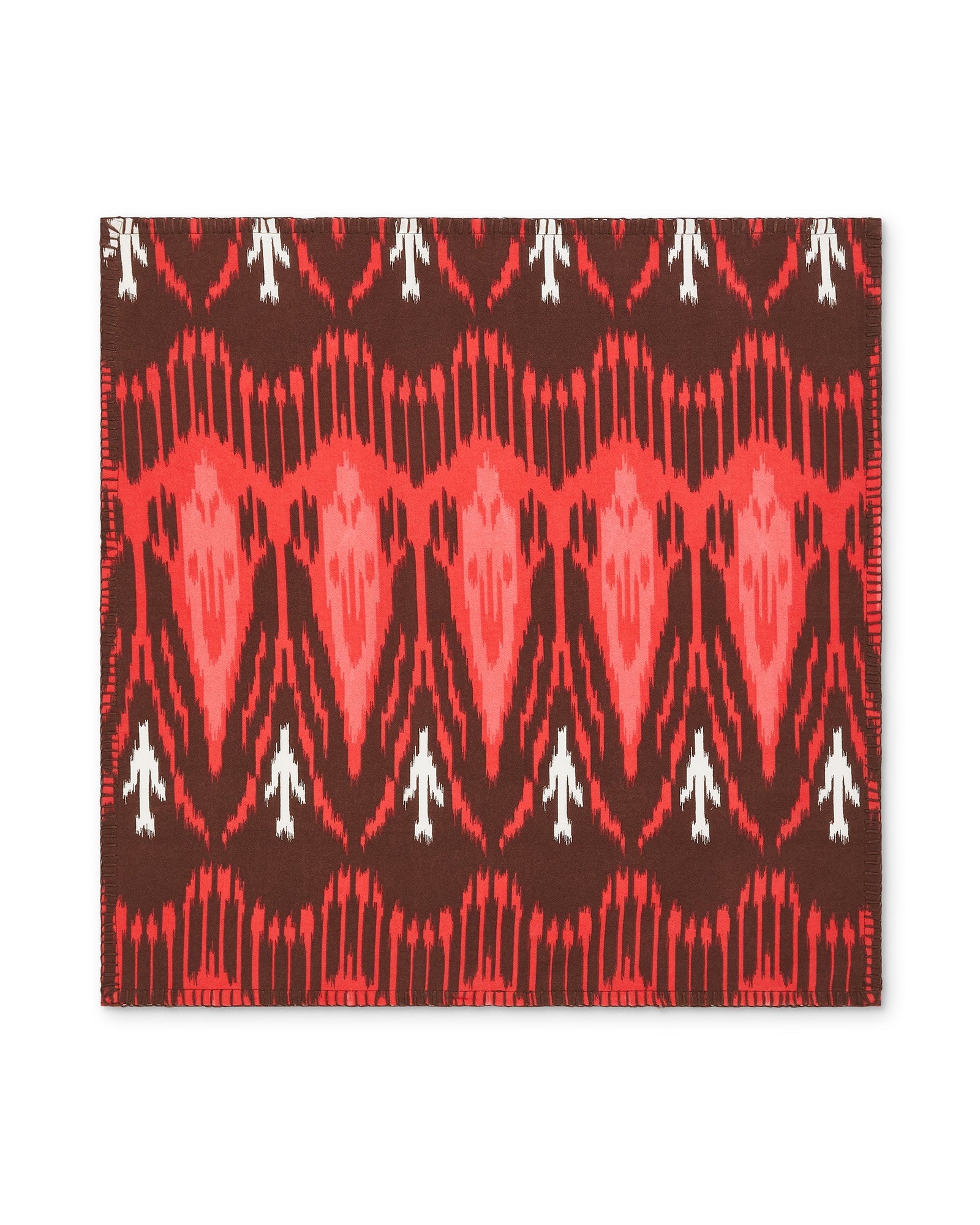 Dinner Napkins Set of 4, Dylan Ikat Coral